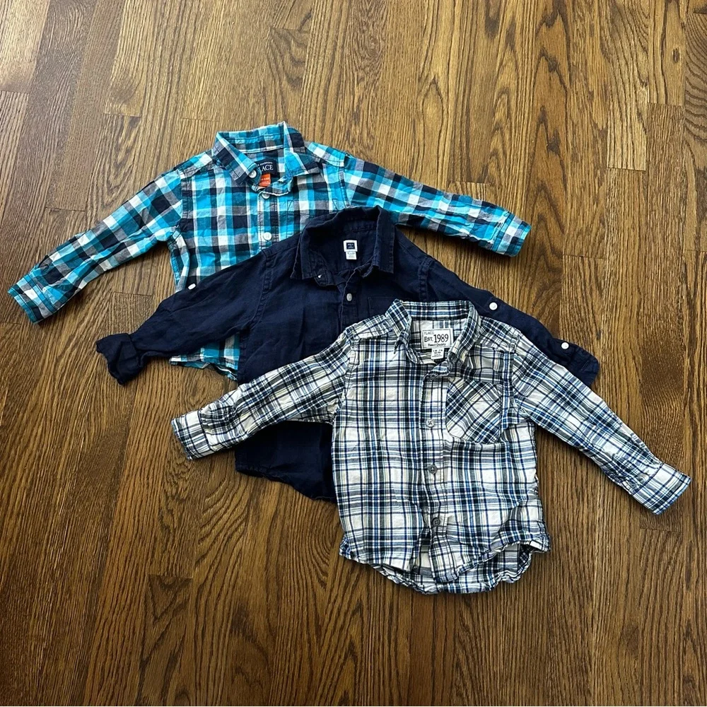 Button down shirt bundle, size 18-24M - Janie & Jack and The Children’s Place
